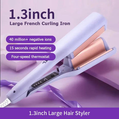 🔥 50% OFF French Wave Curling Iron | Get Soft French Waves at Home