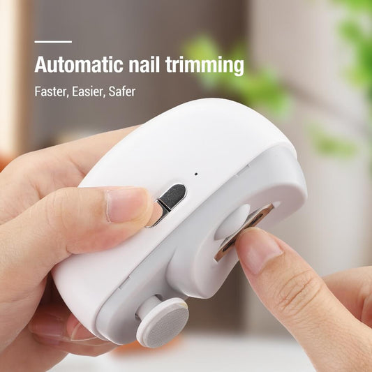 🎁 3-in-1 Automatic Electric Nail Clipper — Easy At-Home Nail Care