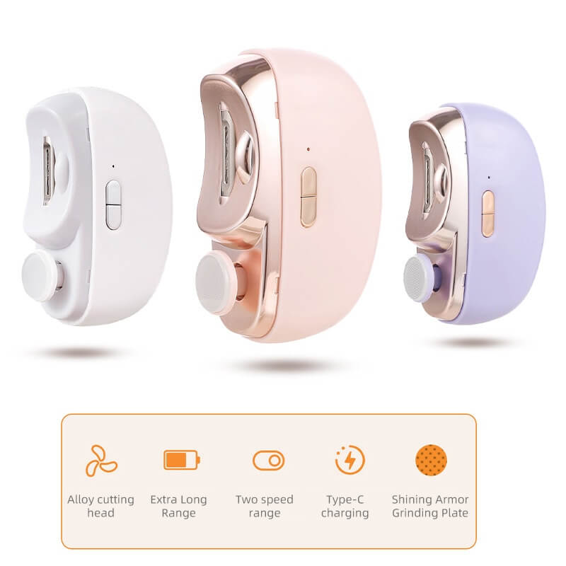 🎁 3-in-1 Automatic Electric Nail Clipper — Easy At-Home Nail Care