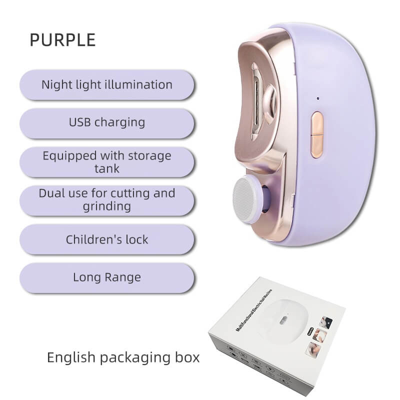🎁 3-in-1 Automatic Electric Nail Clipper — Easy At-Home Nail Care