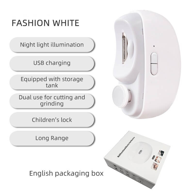 🎁 3-in-1 Automatic Electric Nail Clipper — Easy At-Home Nail Care