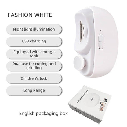 🎁 3-in-1 Automatic Electric Nail Clipper — Easy At-Home Nail Care